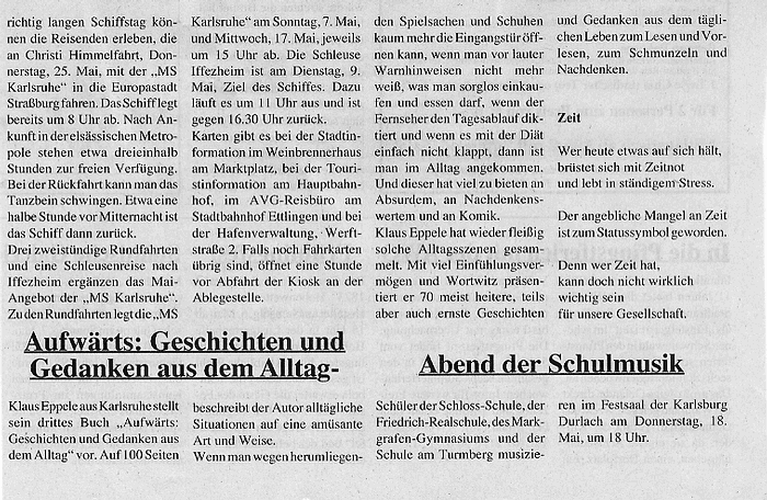 Durlacher Blatt vom 5.5.2006, Auflage: 33.500
