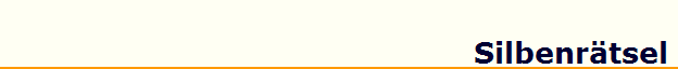 Silbenrtsel