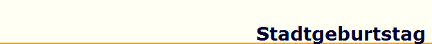 Stadtgeburtstag